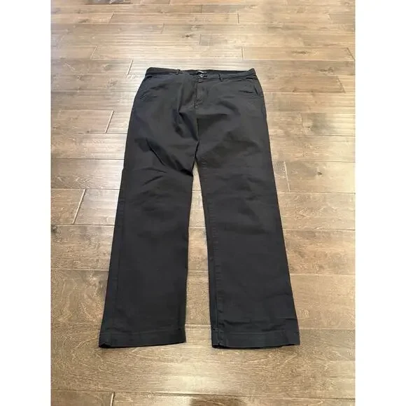 Theory Mens Dark Navy Blue Zaine Witten Stretch Straight Leg Pants Size 36 - Picture 2 of 9